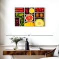 thumbnail image 3 of Elephant Stock Vegetable And Fruit Bento Wall Art - Horizontal Multi Panel Canvas - Kitchen Wall Decor - Food And Drink Multi Panel - Red And Green Decor - 33" x 20", 3 of 8