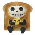 thumbnail image 2 of Ebros Furry Bones French Toast Bread Swiss Cheese Breakfast Skeleton Figurine, 2 of 6