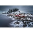 thumbnail image 3 of Chan, Andy 24x17 Black Modern Framed Museum Art Print Titled - Winter Lofoten Islands, 3 of 5