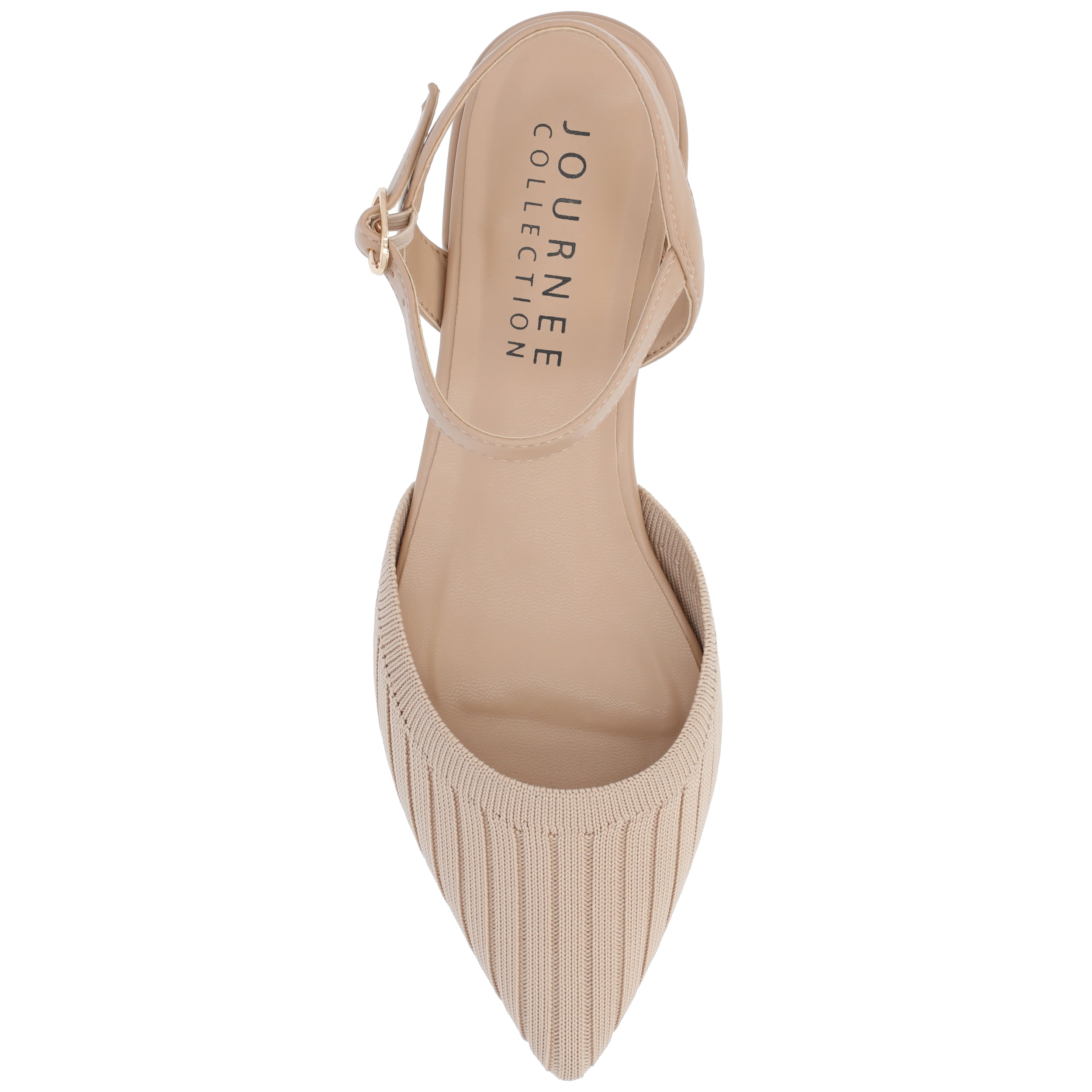 Journee Womens Ansley Mary Jane Pointed Toe Flats, Widths Available