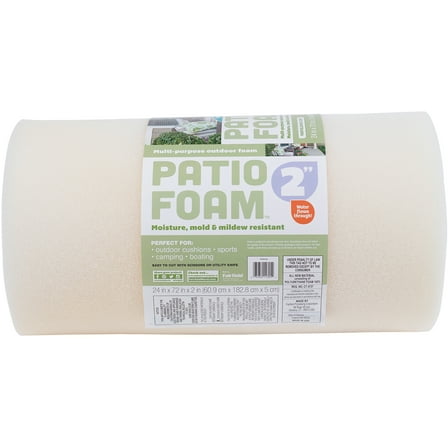 Patio Foam™ by Fairfield™, 24" x 72" x 2"