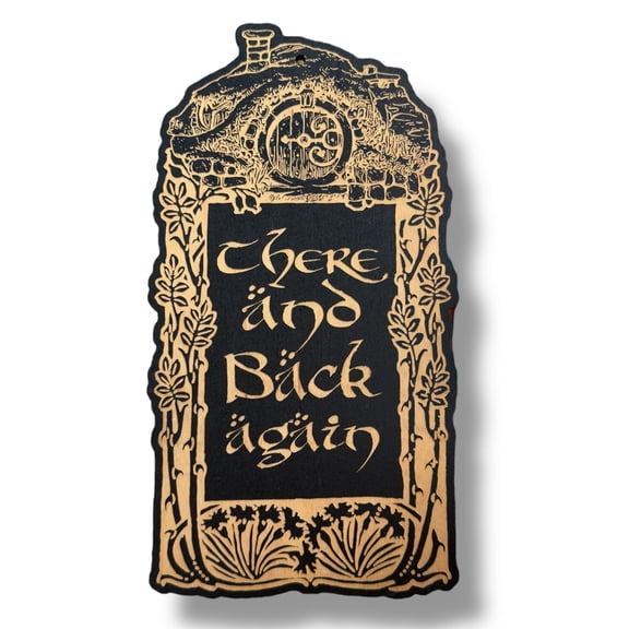 Sign - There and Back Again - Raw Wood