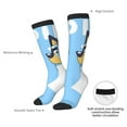 thumbnail image 4 of Masiiu Bluey Print Adult Crew socks, Comfortable Novelty Colorful Patterned, Breathable, Stylish Colorblock for Men Women, 4 of 6