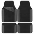thumbnail image 2 of Motor Trend Alfombrillas Impermeables Para Coche Alfombrillas Universales Para Coche Con Almohadilla Para El Talón Del Conductor Alfombrillas De Cuero Para Coche Para Suv Van Sedan Truck Alfombrillas, 2 of 5