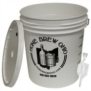 Home Brew Ohio 7.9 Gallon Fermenting Bucket with Grommeted Lid and Twin Bubble Airlock
