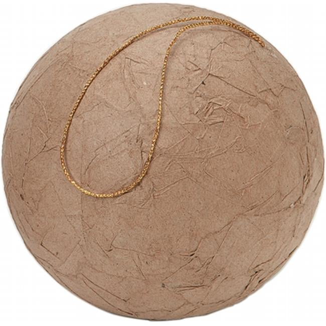 151121 Paper Mache Wrinkled Ball 100mm