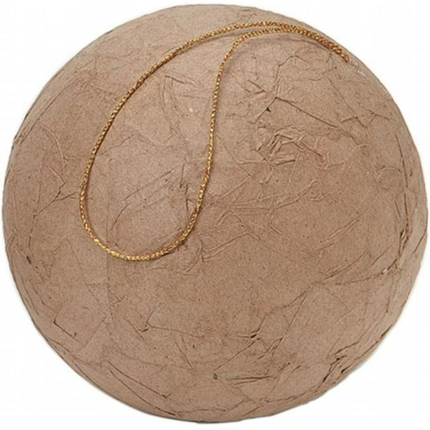 151121 Paper Mache Wrinkled Ball 100mm