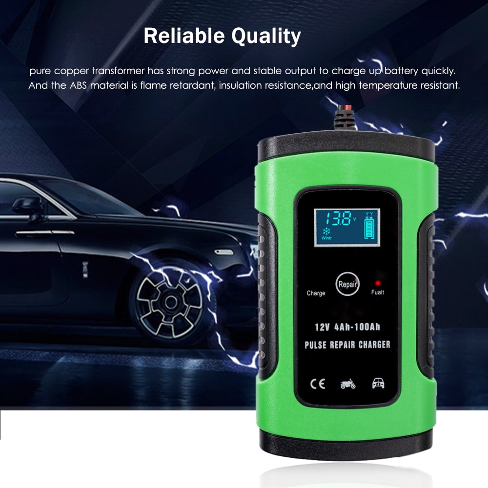 12V 6A Car Battery Charger Intelligent Fast Power Charging Pulse Repair