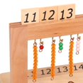 thumbnail image 3 of HILABEE Montessori Math Mathematics Eductional Materials Learning Tools Kids Educational 11-19 Numbers, 3 of 4
