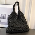 thumbnail image 3 of Bolsa De Hombro Moda verano mujer embrague malla ahueca hacia fuera el bolso de la axila para mujer (negro) Ndcxsfigh Para Estrenar, 3 of 8