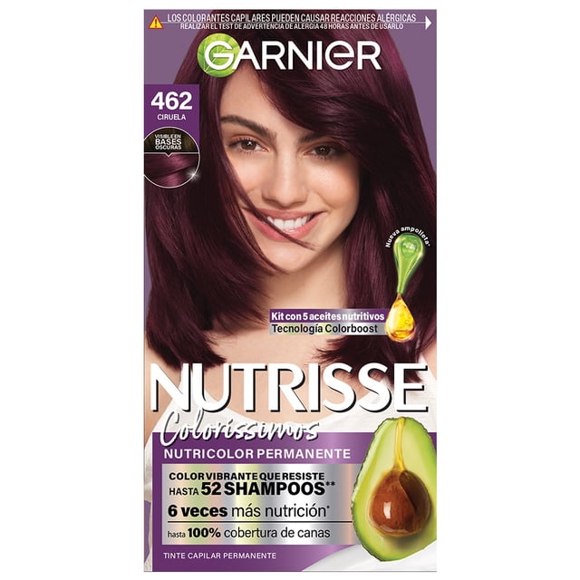 Tinte para cabello Garnier Nutrisse coloríssimos 462 ciruela