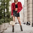 thumbnail image 5 of MAOQHI Women's Sequin Jackets Open Front Coat Casual Long Sleeve Sparkly Cardigan Coat Solid Color Womens Blazer Tops for Women Trendy B-Red XXL, 5 of 9