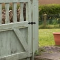 thumbnail image 4 of HEALEEP 10pcs Garden Gate Hinge Iron Black for Outdoor Installation and Use, 4 of 8
