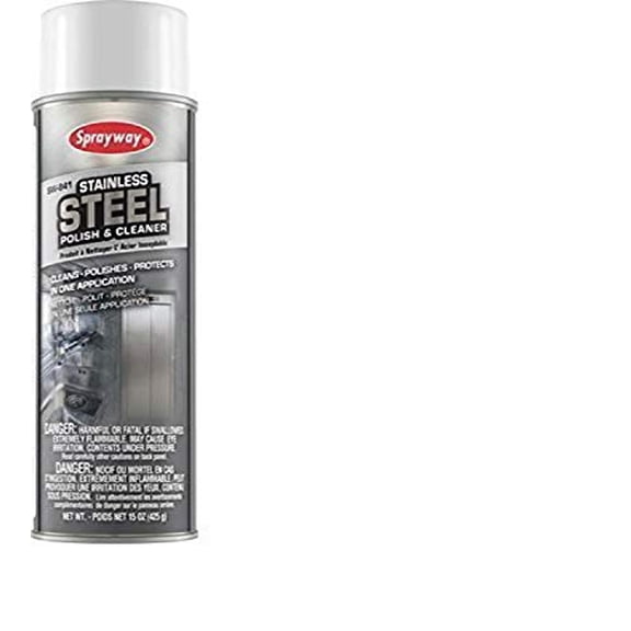 Sprayway Stainless Steel Cleaner, 15oz Can, Pack of 2 (841)