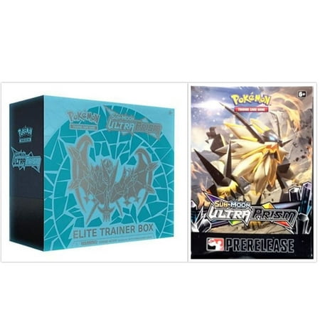 Ultra Elite Digest - Pokemon Trading Card Game Ultra Prism Dawn Wings Necrozma Elite Trainer Box and Pokemon TCG Ultra Prism Prerelease Kit Collection Bundle, 1 of Each
