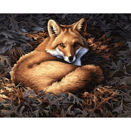 UPC: 0088677353186 | Dimensions 14 Count Cross Stitch Kit – Sunlit Fox – 14 x 11 inches – Makes 1