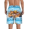 thumbnail image 3 of Naloa Animals on Noah's Ark Floating Men's Beach Shorts, Surfing shorts, Swim trunks, Quick Dry Swim Trunks for Surfing Beach Fun - 3X-Large, 3 of 9