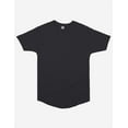 thumbnail image 2 of Long-line - Curved Hem T-Shirt | 3030 | Black | XSarge, 2 of 4