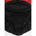 thumbnail image 6 of Haitryli Girls Circus Ringmaster Costume Long Sleeve Fringed Leotard Dress Festival Show Stage Wear Red 16, 6 of 7
