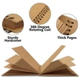 thumbnail image 4 of Bxaolu 7X7 Inch DIY Scrapbook Photo Album, Thick&nbsp;Paper Scrap Book 40 Pages Memory Book for Wedding Family, Coffee, 4 of 8
