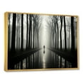 thumbnail image 2 of Designart "Silence Photography: Black And White Forest" Forest Floater Framed Wall Art Prints, 2 of 5