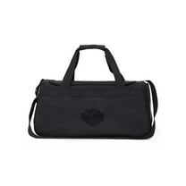 Harley-Davidson Crinkle Bar & Shield Nylon Duffel Bag w/Side Shoe Pocket - Black, Harley Davidson