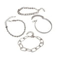 thumbnail image 2 of Weloille Exaggerated Thick Alloy Chain Fashion Gold And Bracelet Four-piece Set, 2 of 6