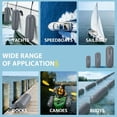 thumbnail image 1 of Kojooin Inflatable Boat Fenders 4-Pack, Ribbed Centre Design Boat Bumpers with Ropes and Pump for Pontoon or Sailboat, 1 of 8