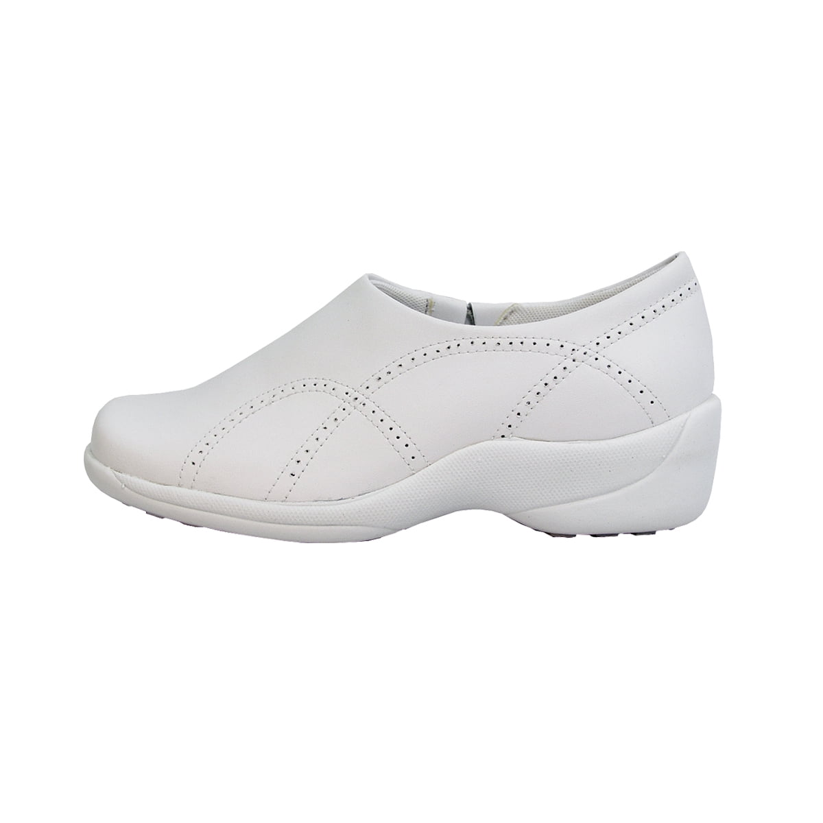 24 HOUR COMFORT Sofia Wide Width Comfort Shoe For Work and Casual Attire WHITE 8