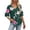 #009-Army Green, variant on Wowcloth Women's Fashion Loose Casual V-Neck Short Sleeve T-shirt with Double Flounce Sleeve Design for Everyday Wear