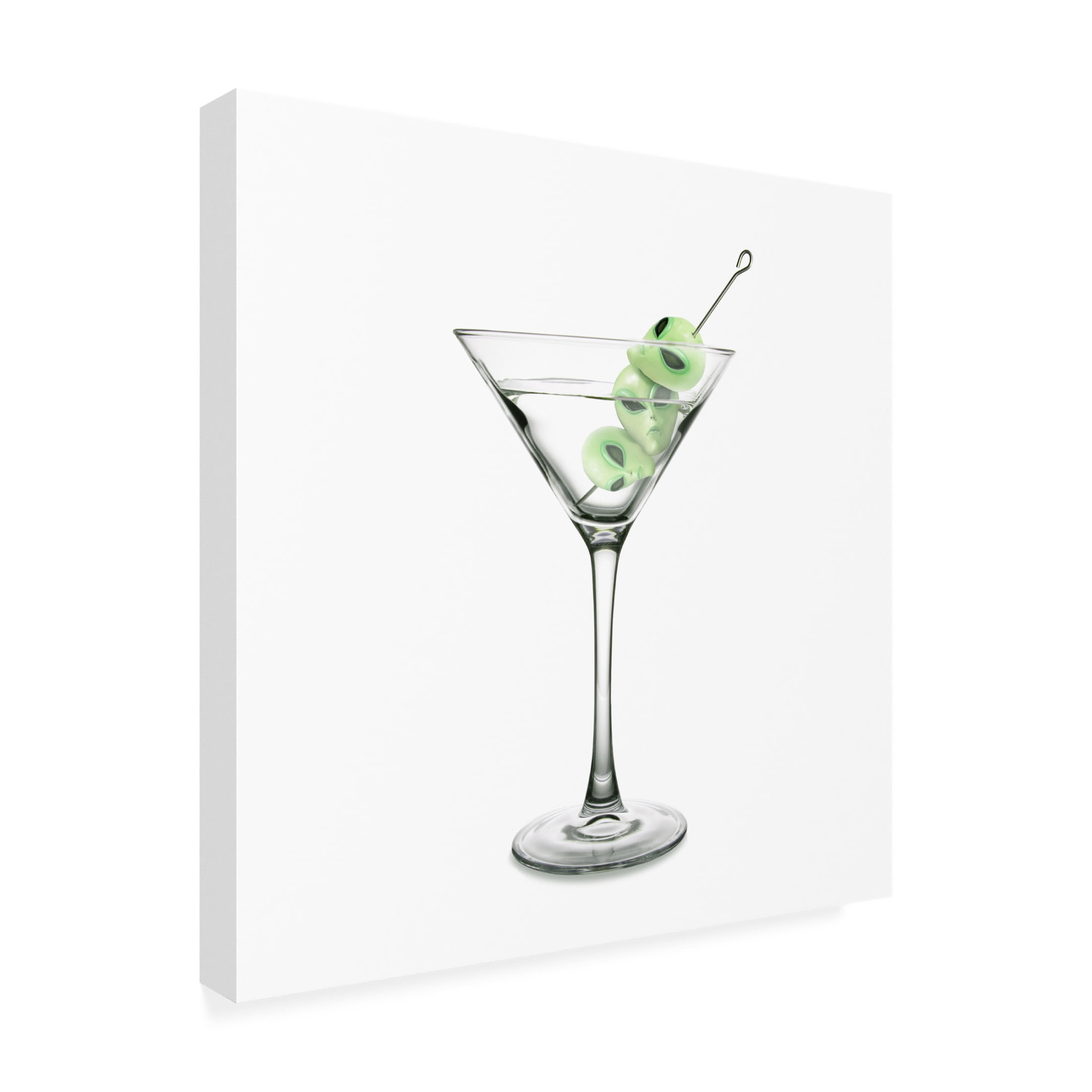Trademark Fine Art Artem Pozdniakov  UFO Martini Canvas Wall Art