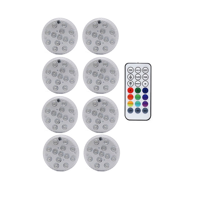 Pool Light RF Remote 13 LED RGB Submersible Light 16 Colors Underwater Lights Swimming Pool Decorative Lights With Magnet ,Easy to Install
