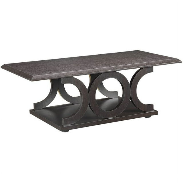 Bowery Hill Casual Coffee Table in Cappuccino