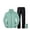 Light Blue, variant on Unisex 2-Piece Waterproof Rain Suit – Breathable Packable Hooded Jacket & Pants,Lightweight Windbreaker for Men & Women,Hiking Camping Outdoor