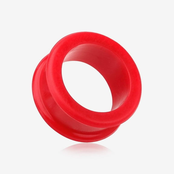 A Pair of Flexible Silicone Double Flared Ear Gauge Tunnel Plug
