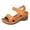 B, variant on Rokment Orthopedic Wedges Walking Sandals for Women 2026 Summer Comfortable Leather Open Toe Platform Chunky High Heels Work Dress Sandals Adjustable A Size 6