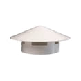 thumbnail image 1 of Rejilla de ventilación de techo de PVC SUNFEX, tapa de lluvia, campana redonda, 75-160 mm, tapa de ventilación de tubería, 1 of 7