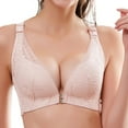 thumbnail image 1 of 3/4 Cup Bra,Wire Free Bra,Summer Thin Mold Cup Bra,Front Closure Bra,Floral Lace Bra,Thin Cup Bra,Push Up Bra,Adjustable Strap Bralette, 1 of 12