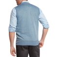 thumbnail image 4 of True Rock Men's Argyle V-Neck Sweater Vest (Light Blue/Blk/Gray, Large), 4 of 4