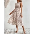 thumbnail image 5 of Floral Printed Panelled Sleeveless A-Line Maxi Dress for Women, 5 of 10