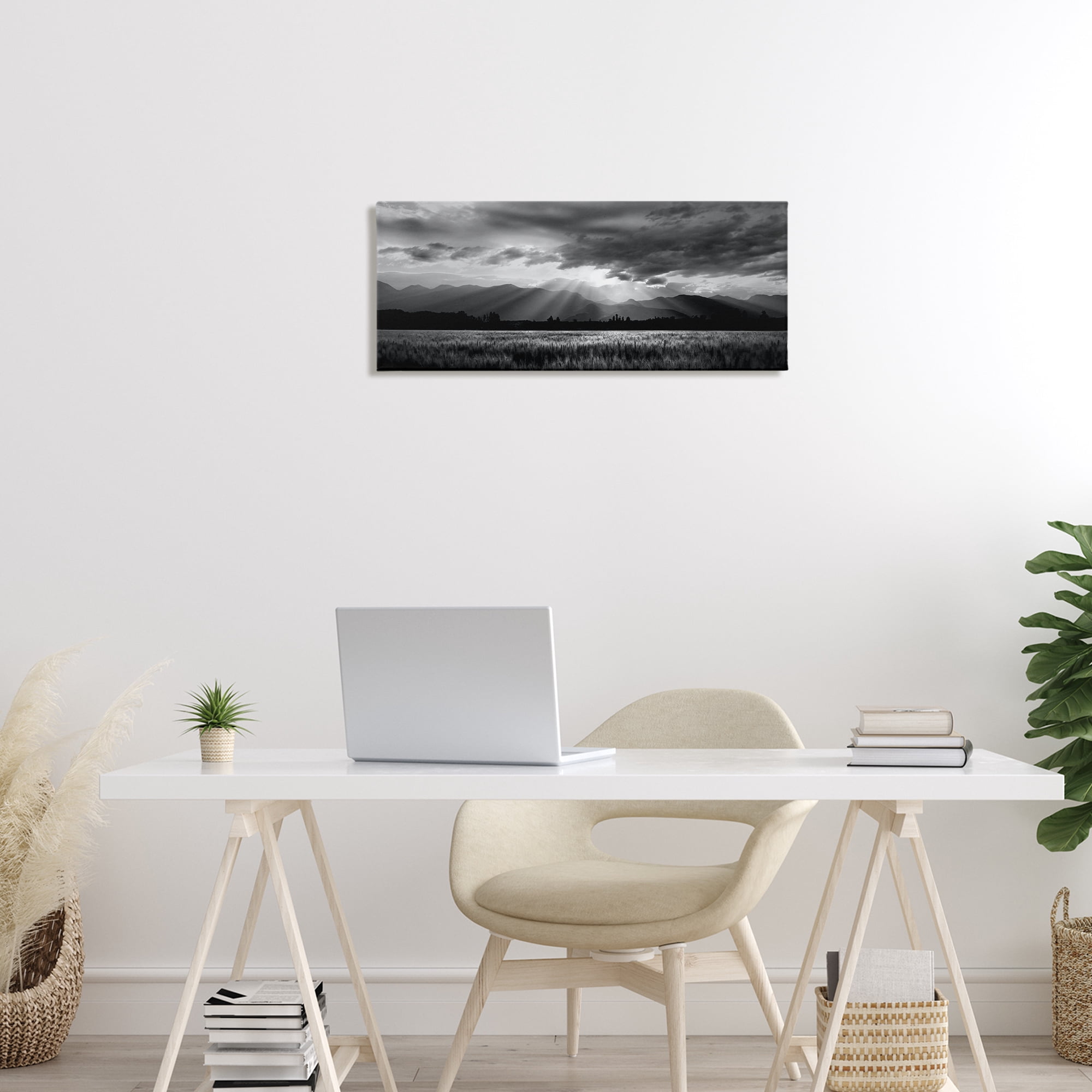 Stupell Industries Mountain Morning Sunbeams Canvas Wall Art, design by Steve Toole