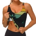 thumbnail image 3 of Picia Not All Who Wander Are Lost 1 Sports Bra for Women,Padded Strappy Sports Bras Medium Support Yoga Bra with Removable Cups,Running Yoga Bra-Small, 3 of 9