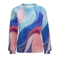 thumbnail image 7 of Colorful Marble Pattern Womens Oversized Sweatshirts Hoodies Crewneck Casual Tops Comfy FallWinter Clothes 2024, 7 of 7