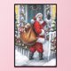 thumbnail image 3 of Cuadros Decorativos Punto de cruz completo Papá Noel dando regalos 11CT estampado DIY bordado (SZX99 Likrtyny embutido en tela, 3 of 9