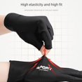 thumbnail image 3 of Guantes de pesca para conducir, medio dedo, guantes antideslizantes de seda de hielo, transpirables, protectores solares, guantes de secado rápido para fitness y ciclismo, 3 of 5