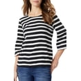 thumbnail image 3 of Jones New York Womens Knit Striped Pullover Top, 3 of 3