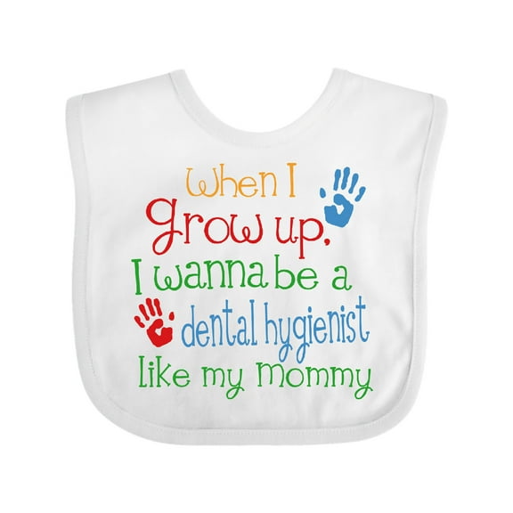 Inktastic Dental Hygienist Like Mommy Boys or Girls Baby Bib