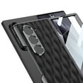 thumbnail image 2 of Dteck Case for Samsung Galaxy Z Fold 6,Luxury Leather Case Plating PC Built-in Front Screen Protector Cover for Galaxy Z Fold 6 5G,Black, 2 of 9