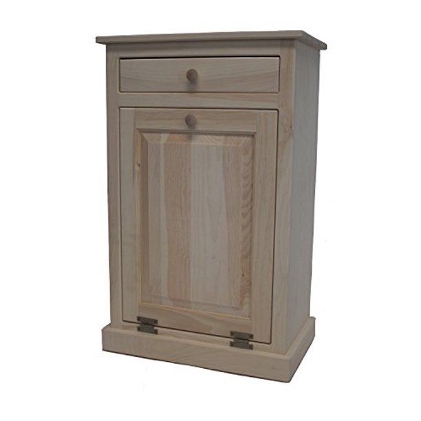 Pine Tilt Out Laundry Hamper (Unfinished)