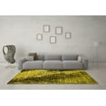 thumbnail image 3 of Ahgly Company Machine Washable Indoor Rectangle Oriental Yellow Industrial Area Rugs, 8' x 12', 3 of 4